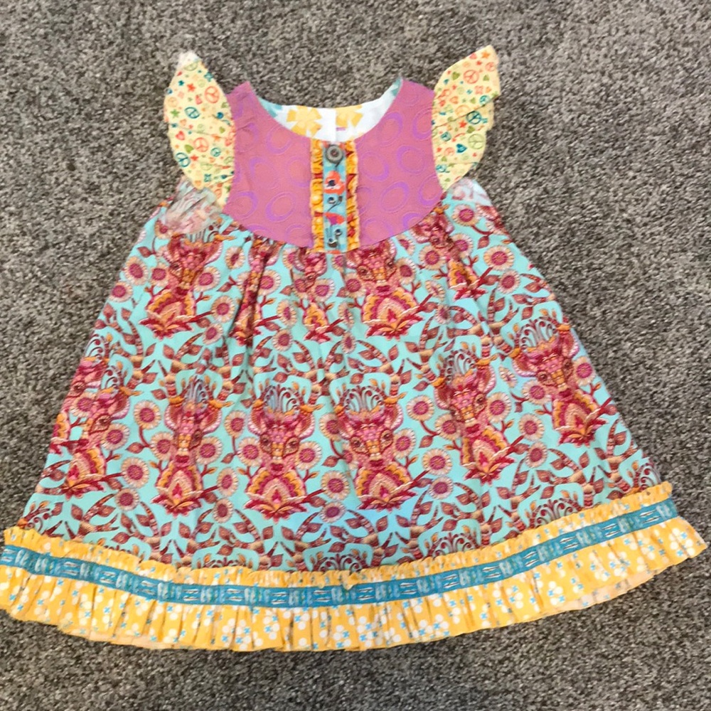 Matilda Jane PLATINUM dress NWOT. Size 2